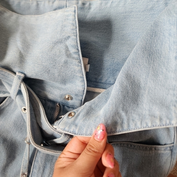 Marques Almeida Blue Denim Crossover Belted Buckle Jeans Designer Grunge Boho 6 - Picture 14 of 14